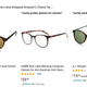 Screenshot of the “Warby Parker” search results on Amazon.com.
